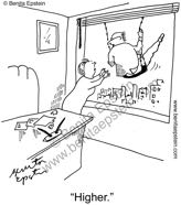 funny business cartoon office boss worker higher recreation 1485